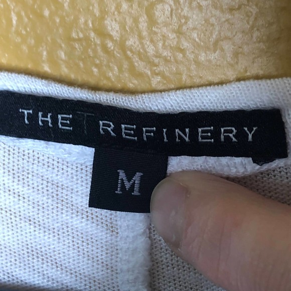 The Refinery White Criss Cross Shirt, M, NWT - Picture 4 of 5